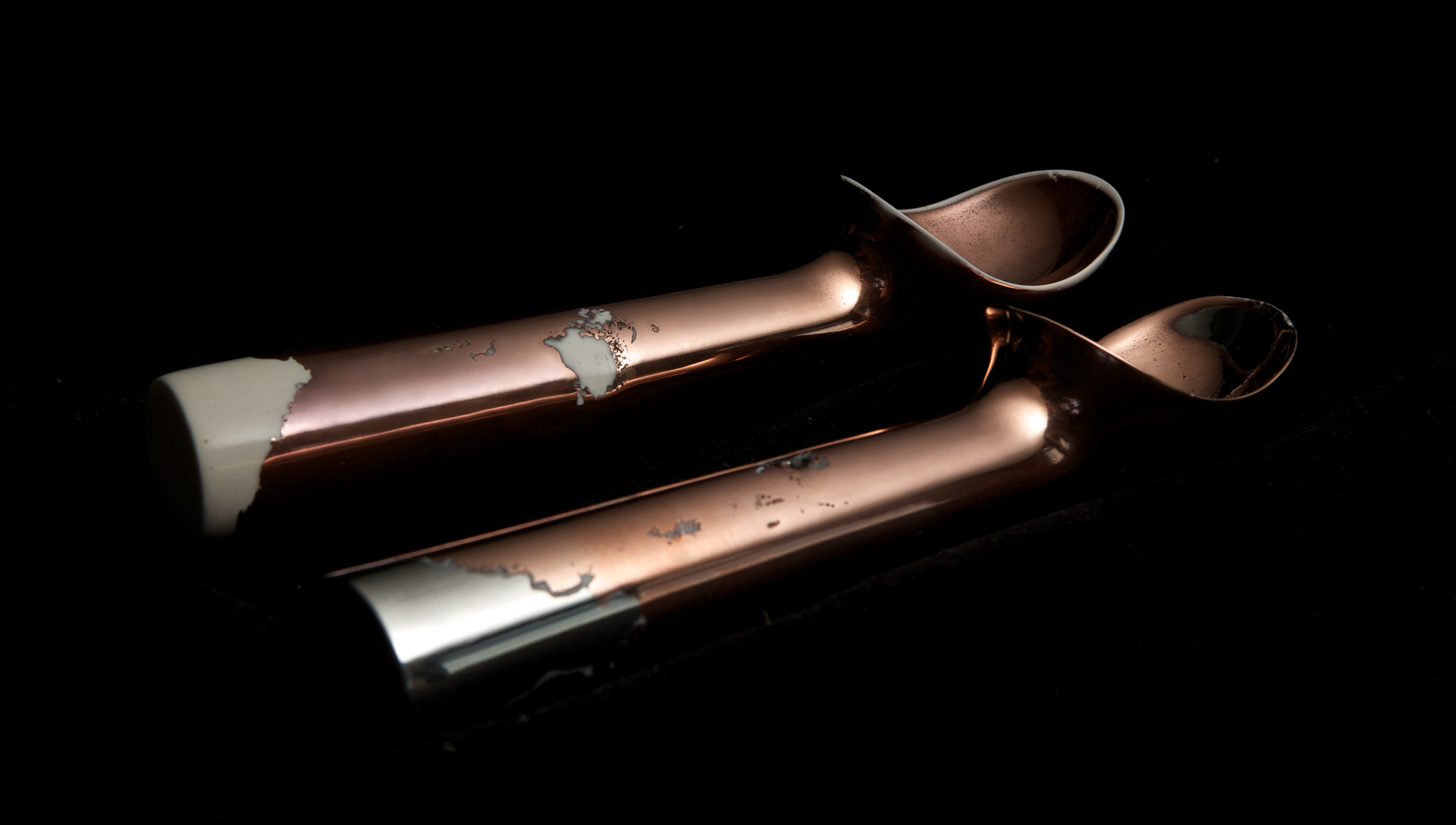Copper Ice Cream Scoops by Guy Keulemans